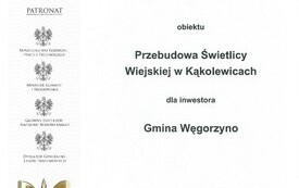2021 - Nominacja do Finału Ogólnopolskiego Konkursu Modernizacja Roku & Budowa XXI w. - Przebudowa Świetlicy Wiejskiej w Kąkolewicach