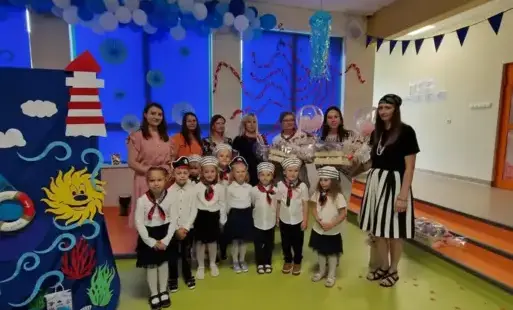 Zdjęcie do Przedszkole Publiczne im. Kr&oacute;la Lwa w Węgorzynie uroczyście pożegnało grupę pięciolatk&oacute;w