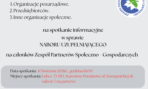 Zdjęcie do Związek Zachodniopomorskiej Strefy Centralnej zaprasza na spotkanie informacyjne 