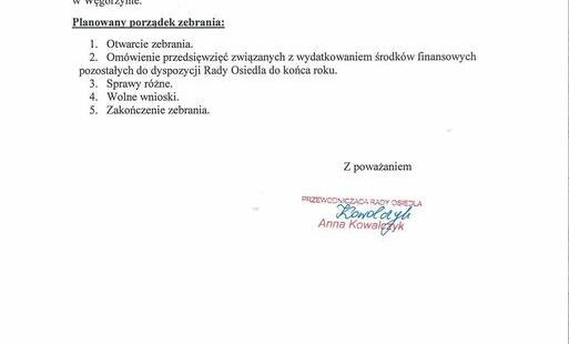 Zdjęcie do Zawiadomienie